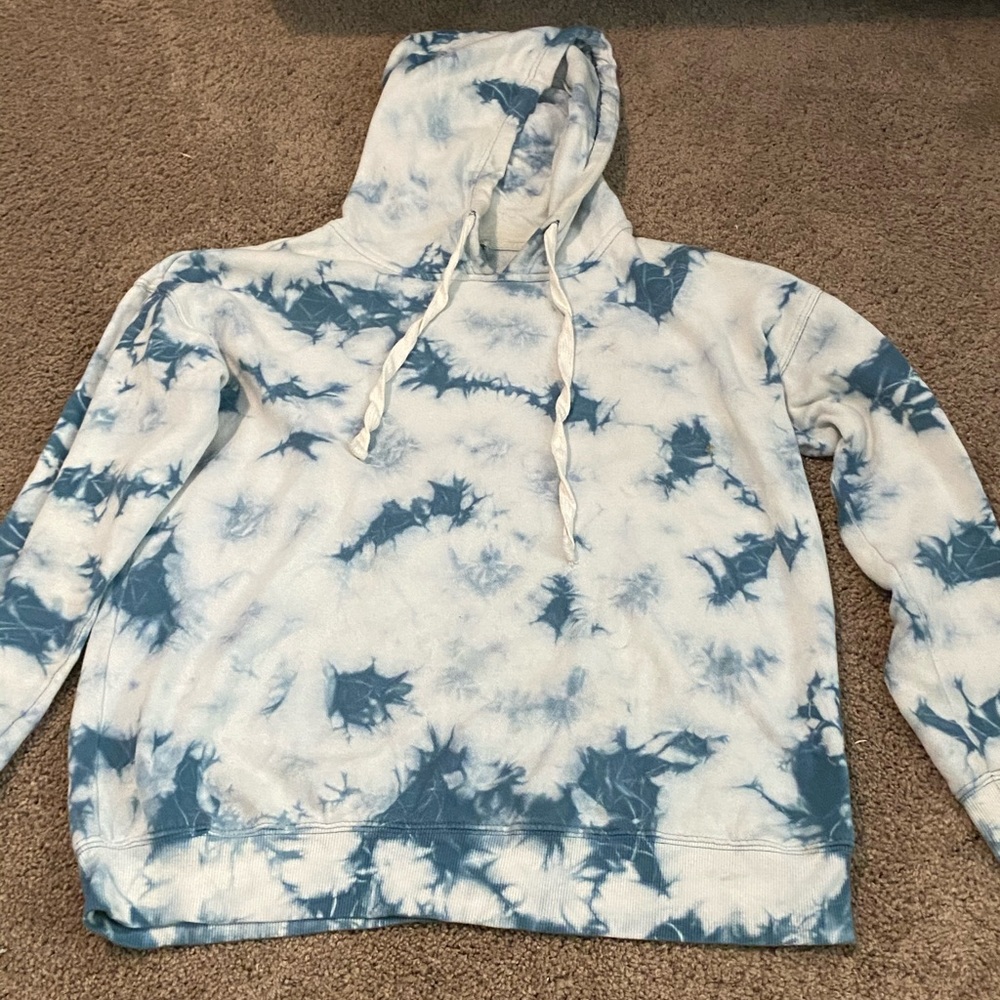 Blue Tie Dye Hoodie